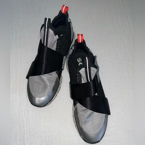 Sorel Black and Gray Sneakers with Strap System
